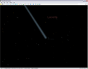 Программа поддерживает обновляемый каталог комет.<br/>На изображении: комета C/1995 O1 (Хейла — Боппа).