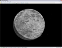 AcruSky Planetarium отображает фазы Луны и подписывает названия заметных деталей поверхности (морей